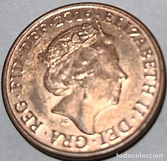 Monedas antiguas de Europa: Reino Unido, 1 penique 2016 &rdquo;Isabel II - 1982/2022&rdquo; KM#1107. Casi Sin Circular, fotos.