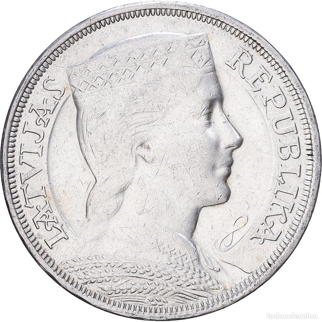 Monedas antiguas de Europa: [#1552119] Letonia, 5 Lati, 1931, Plata, EBC, KM:9