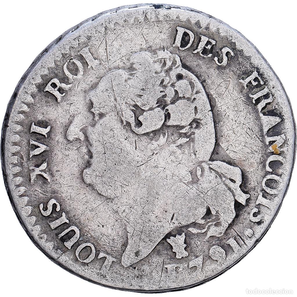 Monedas antiguas de Europa: [#1552163] Francia, Louis XVI, 15 Sols, 1/8 ECU, 15 sols fran&ccedil;ois, 1791, Limoges, 1er sem