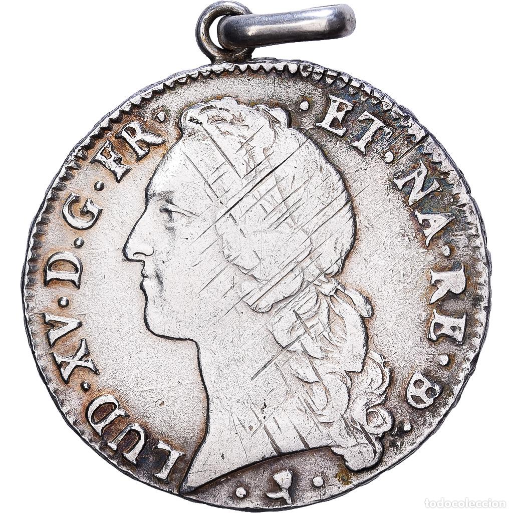 Monedas antiguas de Europa: [#1546434] Francia, &Eacute;cu de B&eacute;arn au bandeau, 1766, Pau, Plata, BC+, Gadoury:322a