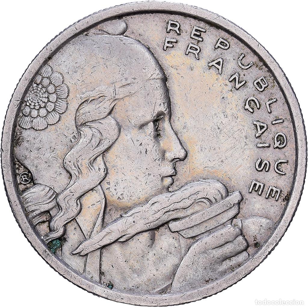 Monedas antiguas de Europa: [#1546446] Francia, 100 Francs, Cochet, 1958, MDP, Chouette, Cobre - n&iacute;quel, MBC
