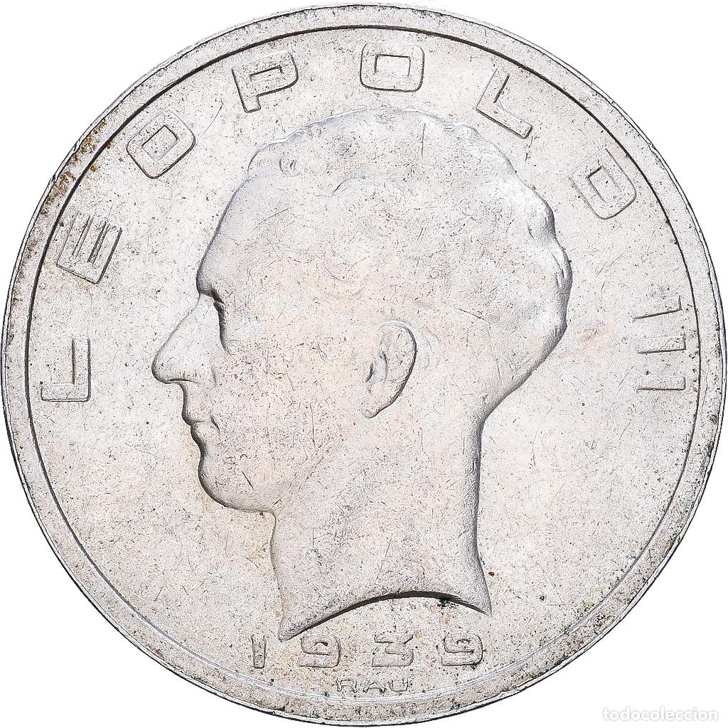 Monedas antiguas de Europa: [#1252341] B&eacute;lgica, Leopold III, 50 Francs, 1939, Brussels, Plata, MBC