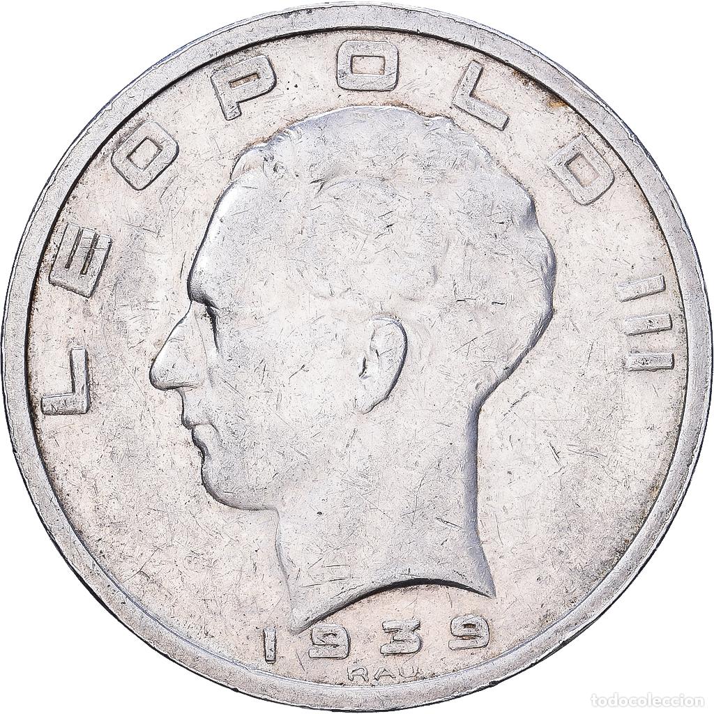 Monedas antiguas de Europa: [#1552136] B&eacute;lgica, Leopold III, 50 Francs, 50 Frank, 1939, Brussels, Plata, MBC+