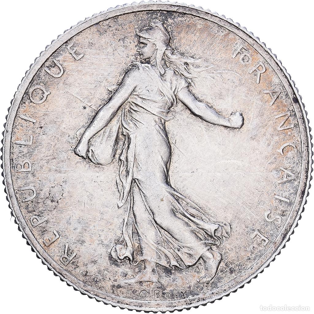 Monedas antiguas de Europa: [#1252420] Francia, 2 Francs, Semeuse, 1914, Castelsarrasin, Plata, MBC+