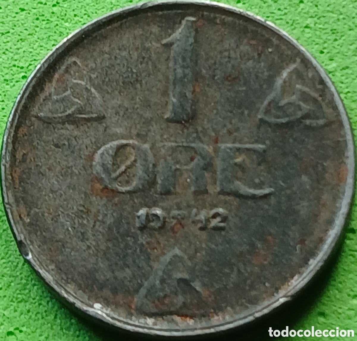 Monedas antiguas de Europa: Noruega 1 ore 1942 km#387