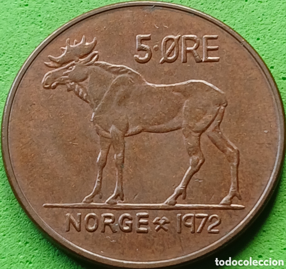 Monedas antiguas de Europa: Noruega 5 ore 1972 km#405