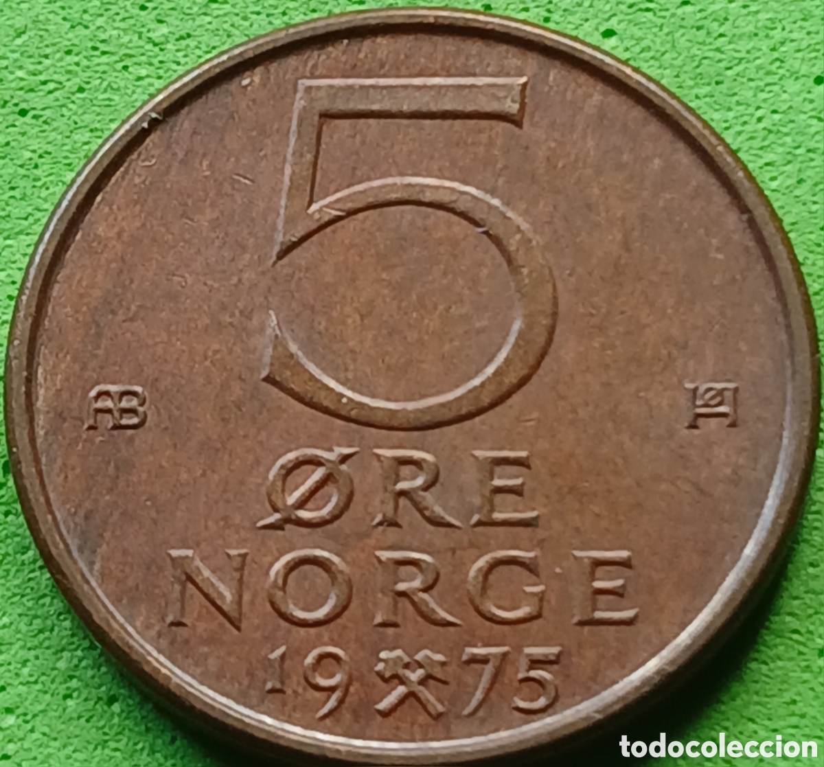 Monedas antiguas de Europa: Noruega 5 ore 1975 km#415