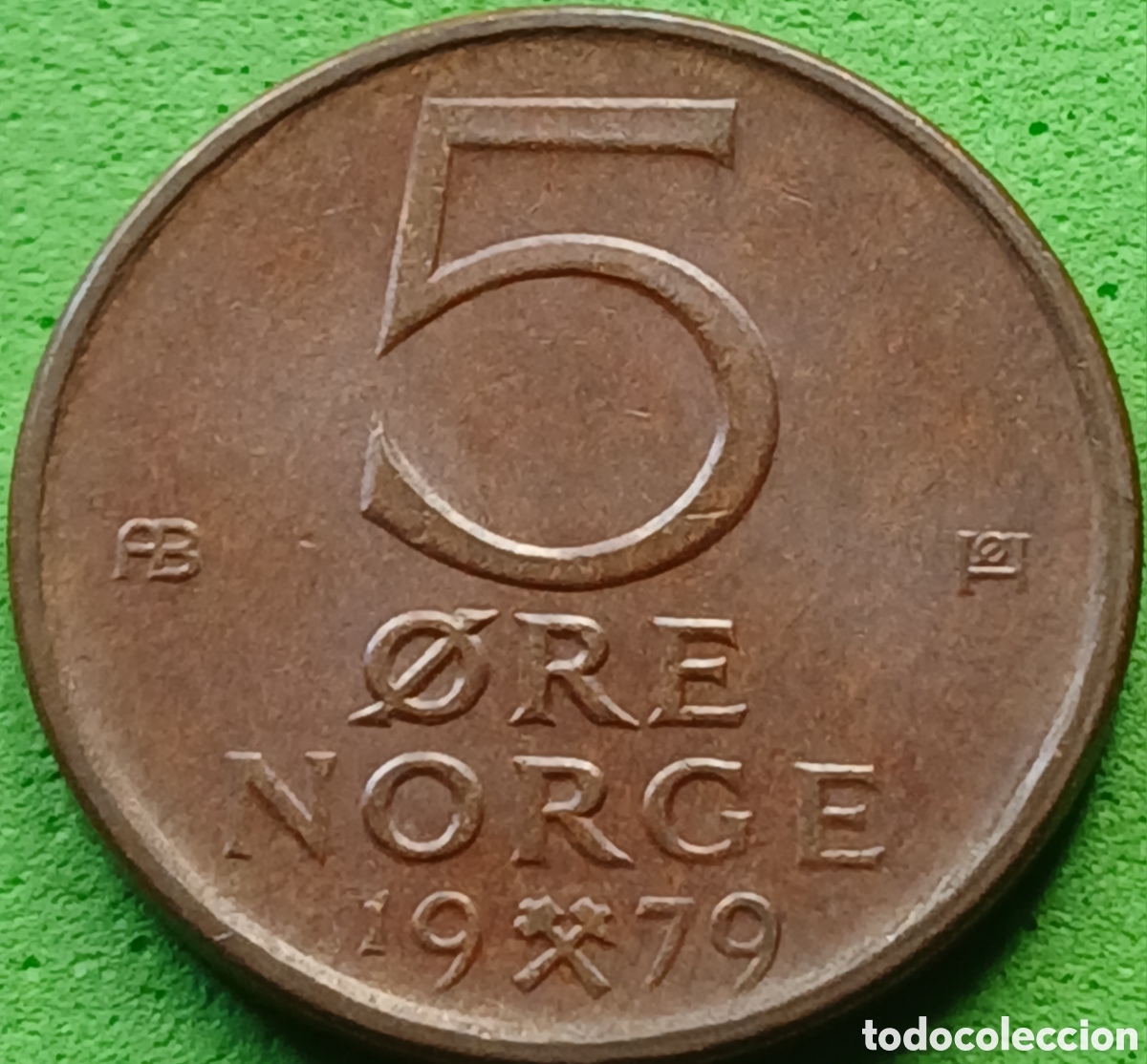 Monedas antiguas de Europa: Noruega 5 ore 1979 km#415