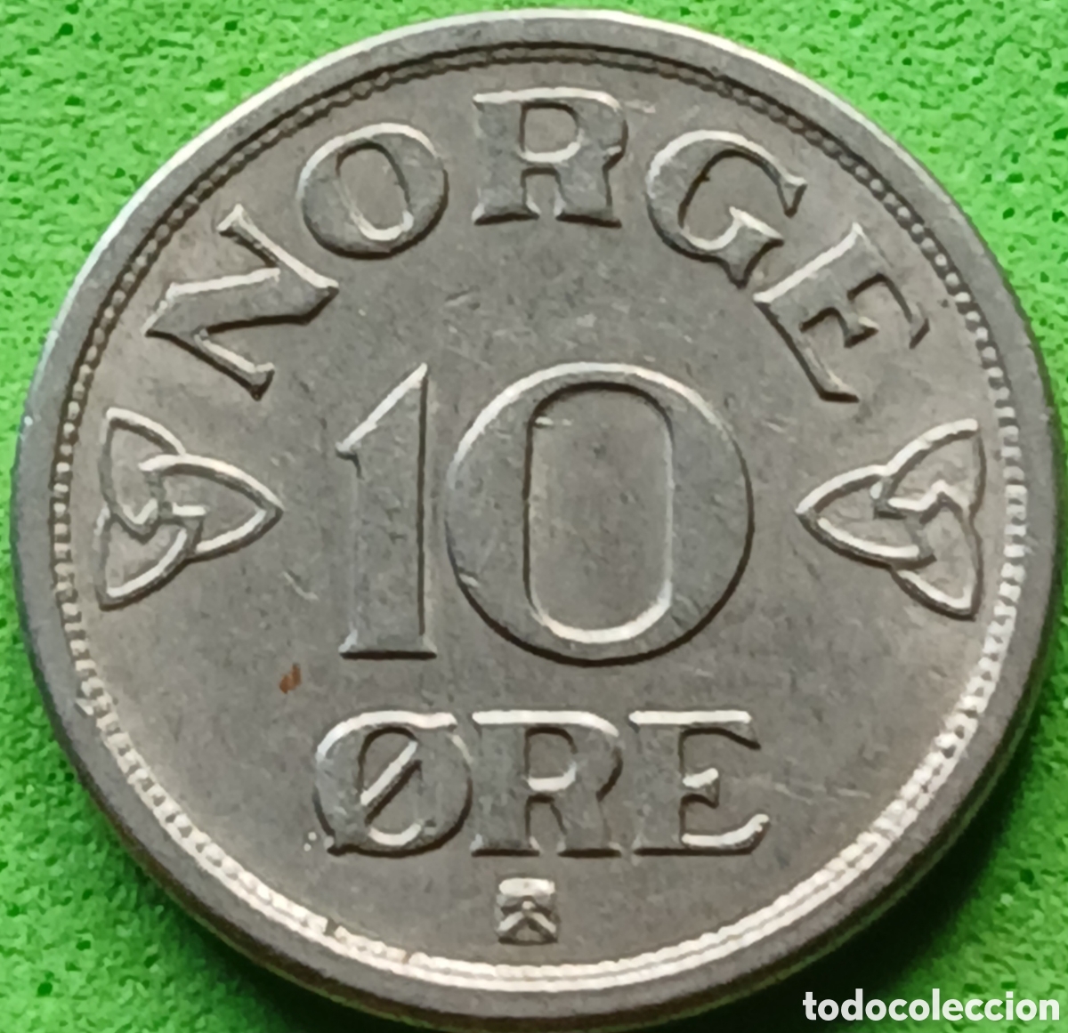 Monedas antiguas de Europa: Noruega 10 ore 1952 km#396