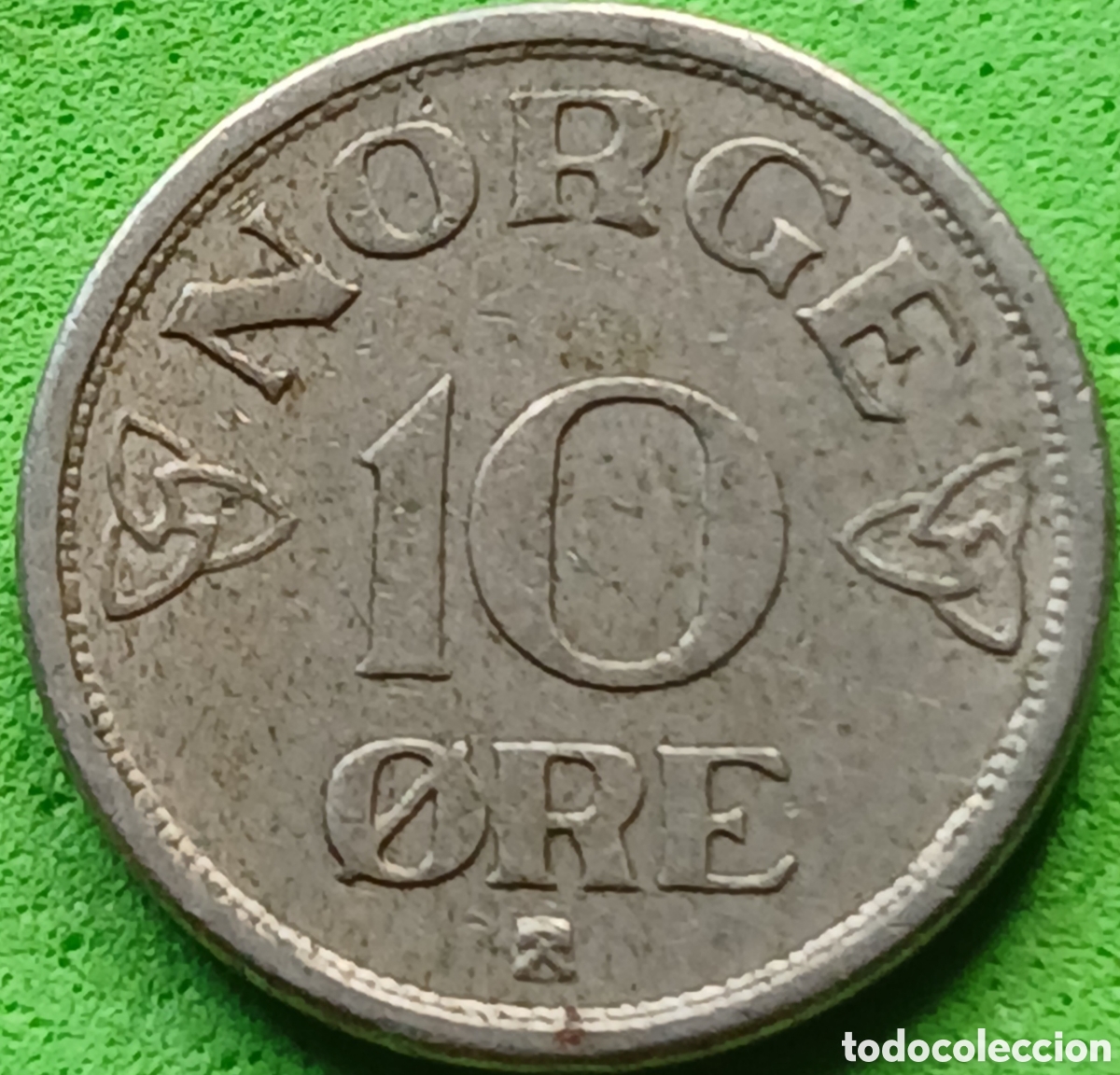 Monedas antiguas de Europa: Noruega 10 ore 1953 km#396