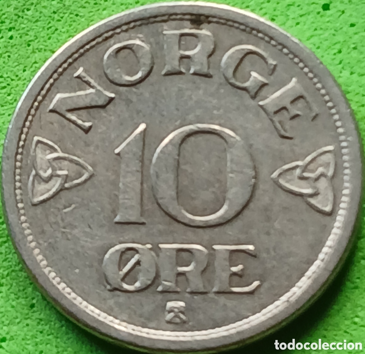Monedas antiguas de Europa: Noruega 10 ore 1954 km#396