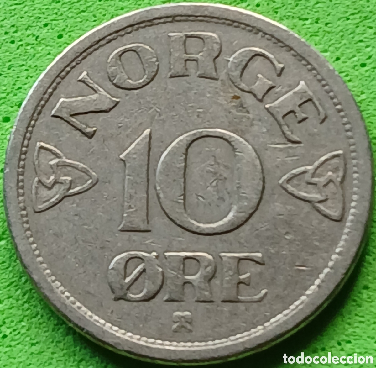 Monedas antiguas de Europa: Noruega 10 ore 1955 km#396