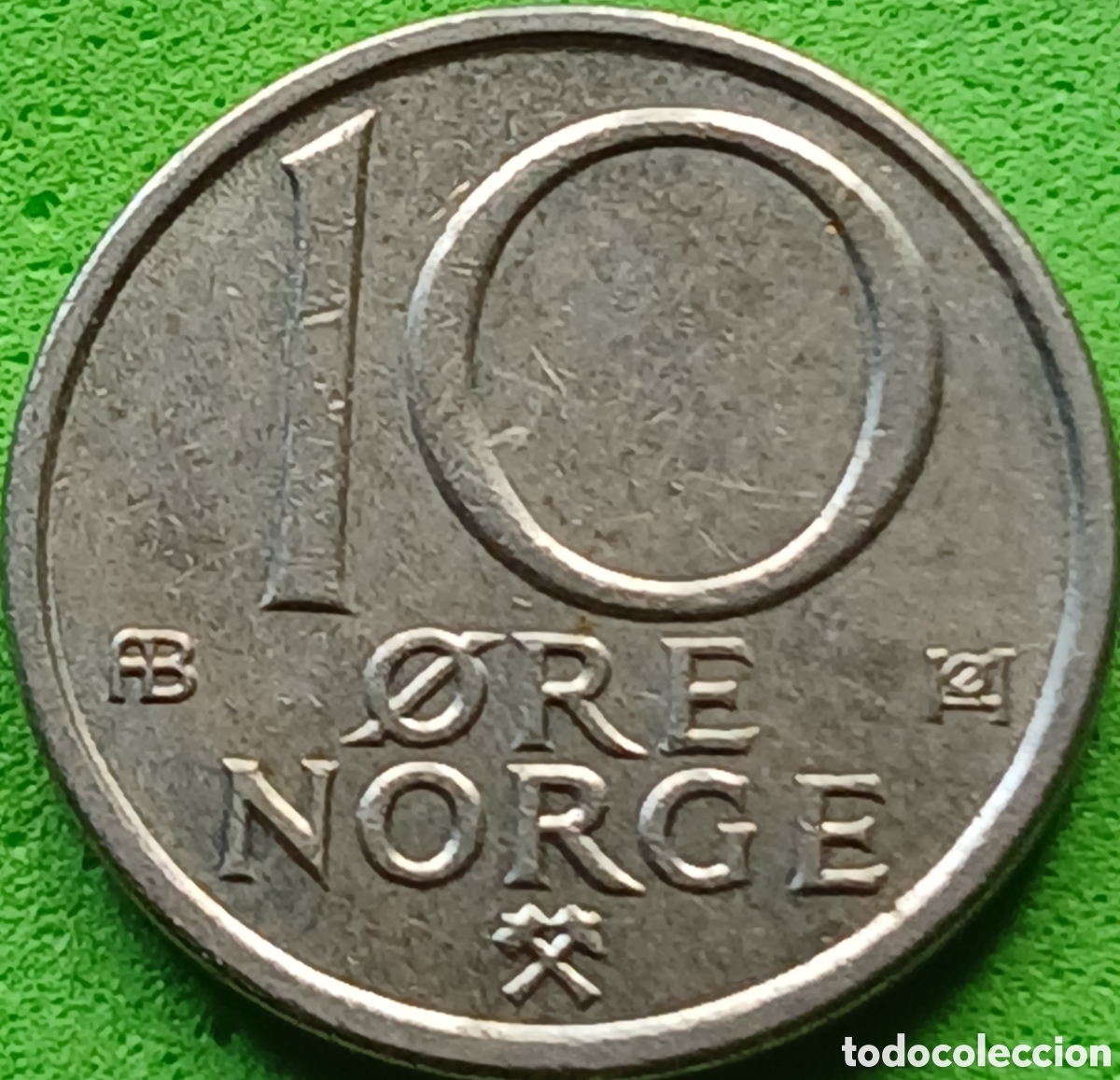 Monedas antiguas de Europa: Noruega 10 ore 1974 km#416