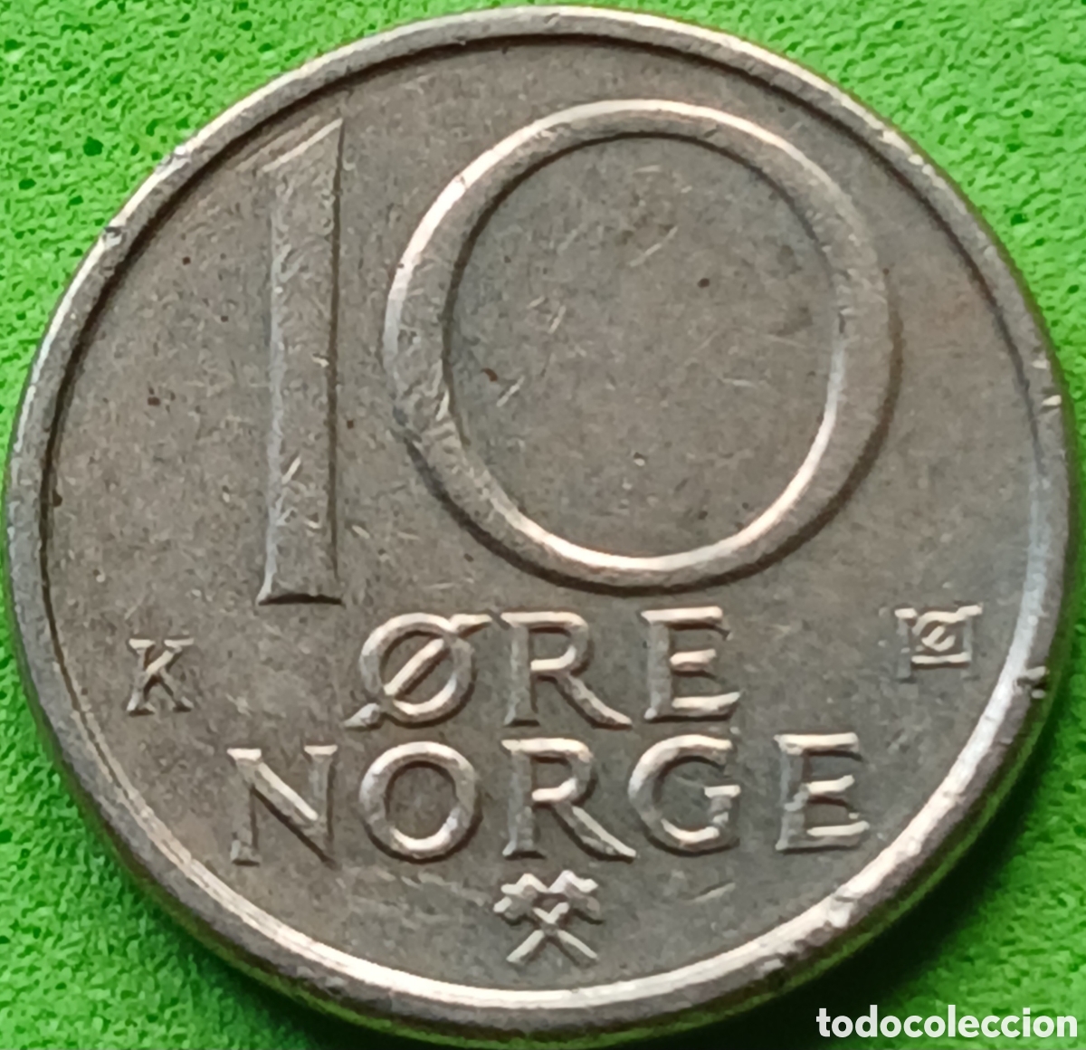 Monedas antiguas de Europa: Noruega 10 ore 1987 km#416