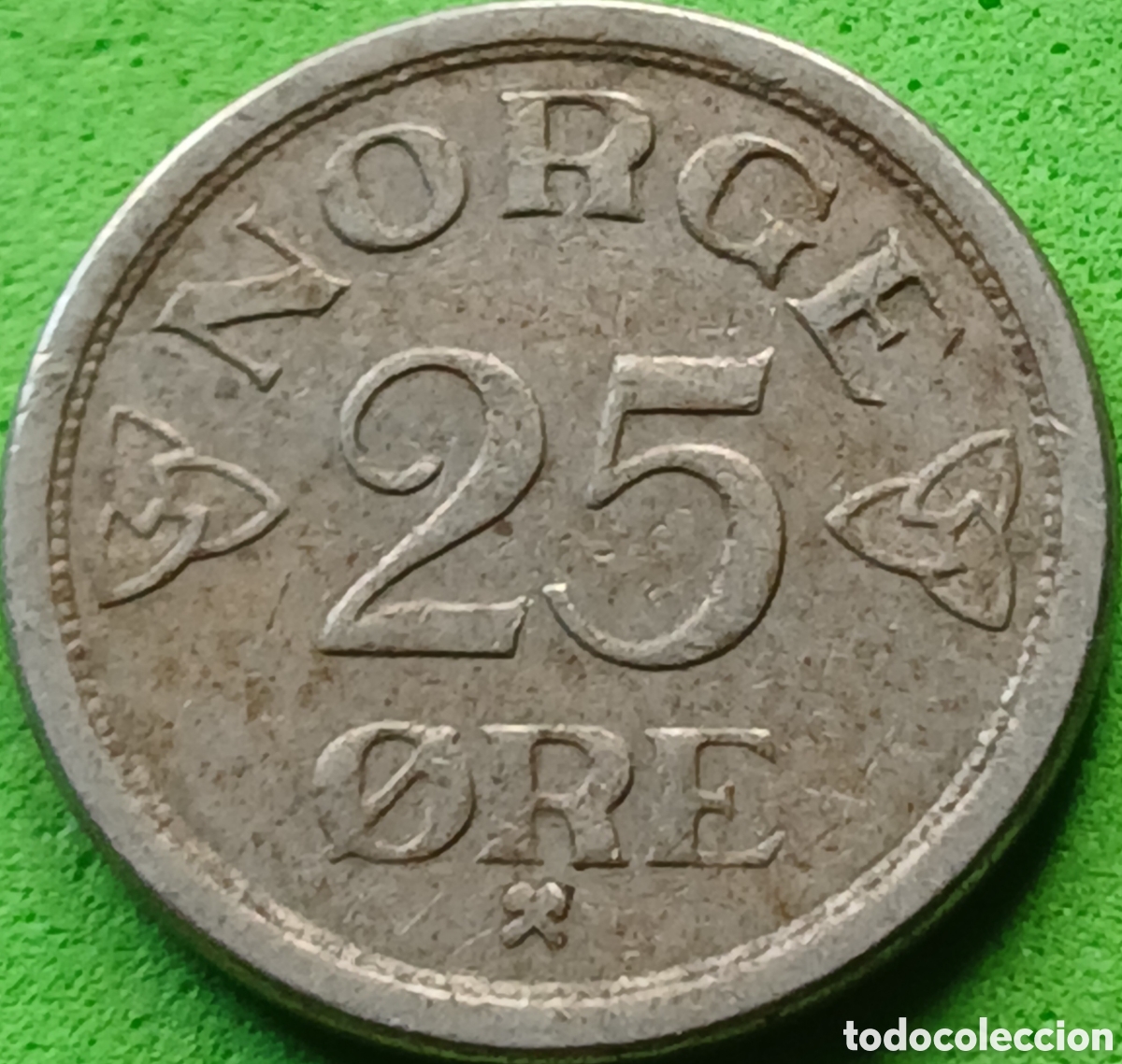 Monedas antiguas de Europa: Noruega 25 ore 1957 km#401