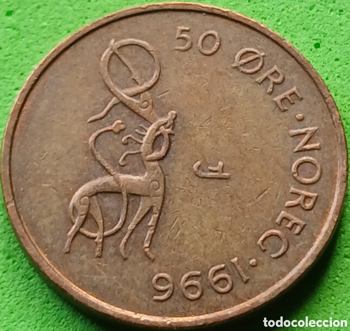 Monedas antiguas de Europa: Noruega 50 ore 1996 km#460