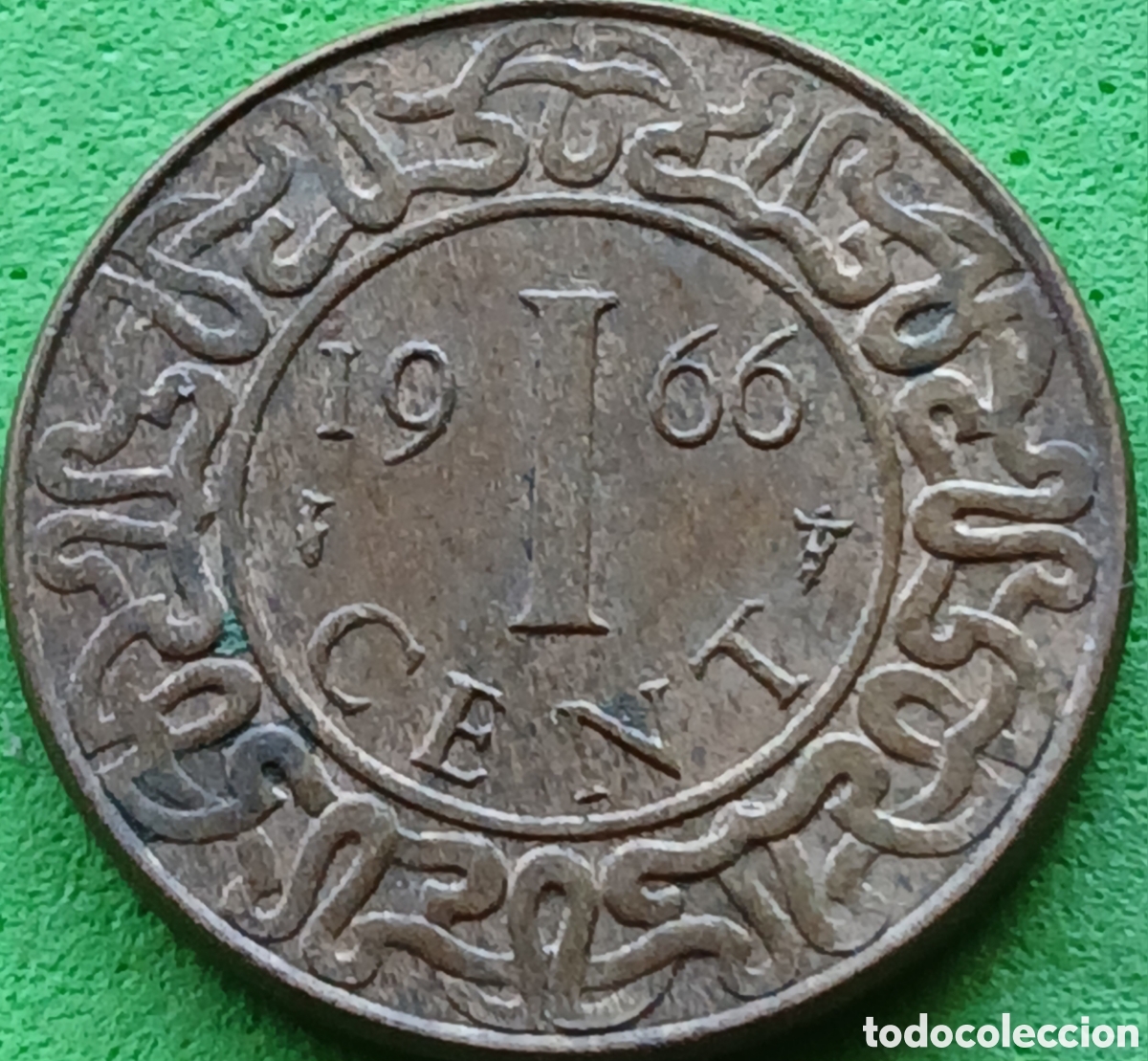 Monedas antiguas de Europa: Surinam 1 cent 1966 km#11