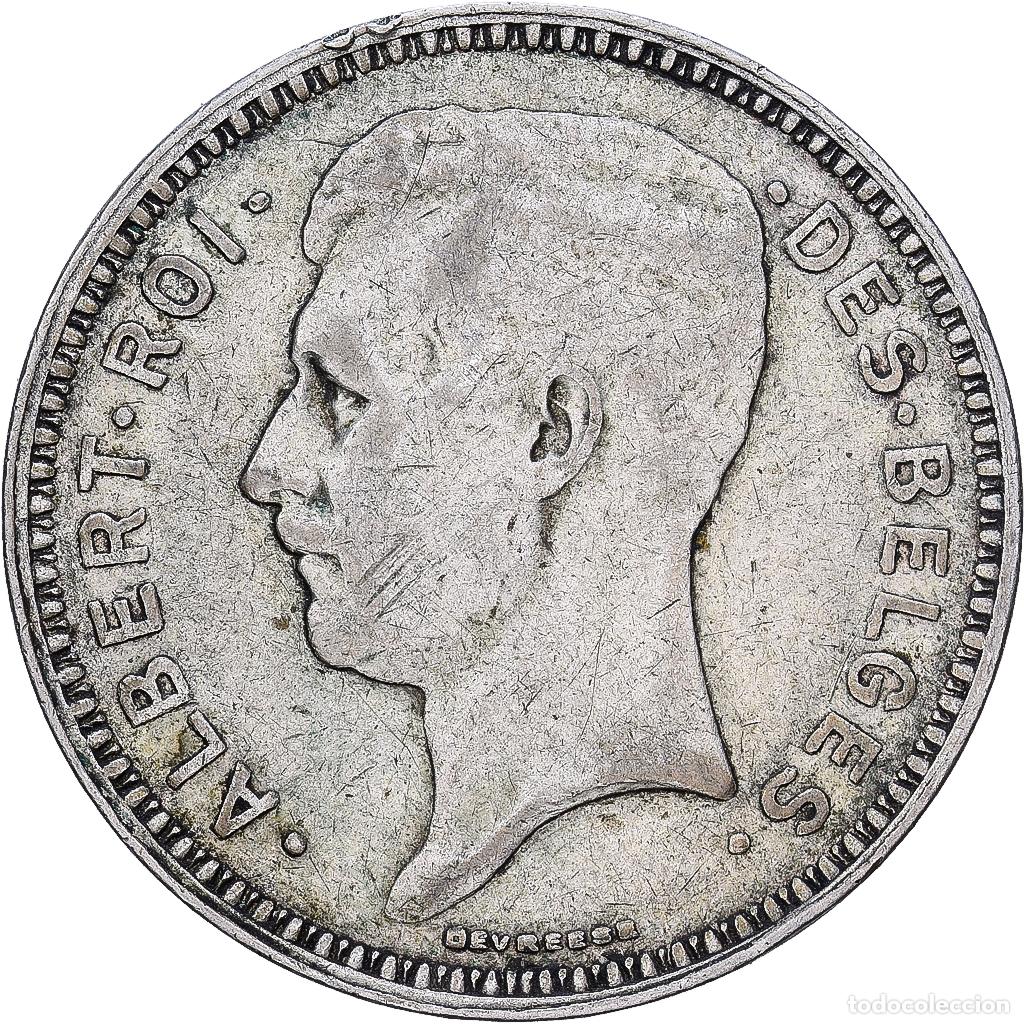 Monedas antiguas de Europa: [#1252344] B&eacute;lgica, Albert I, 20 Francs, 1934, Brussels, Plata, MBC
