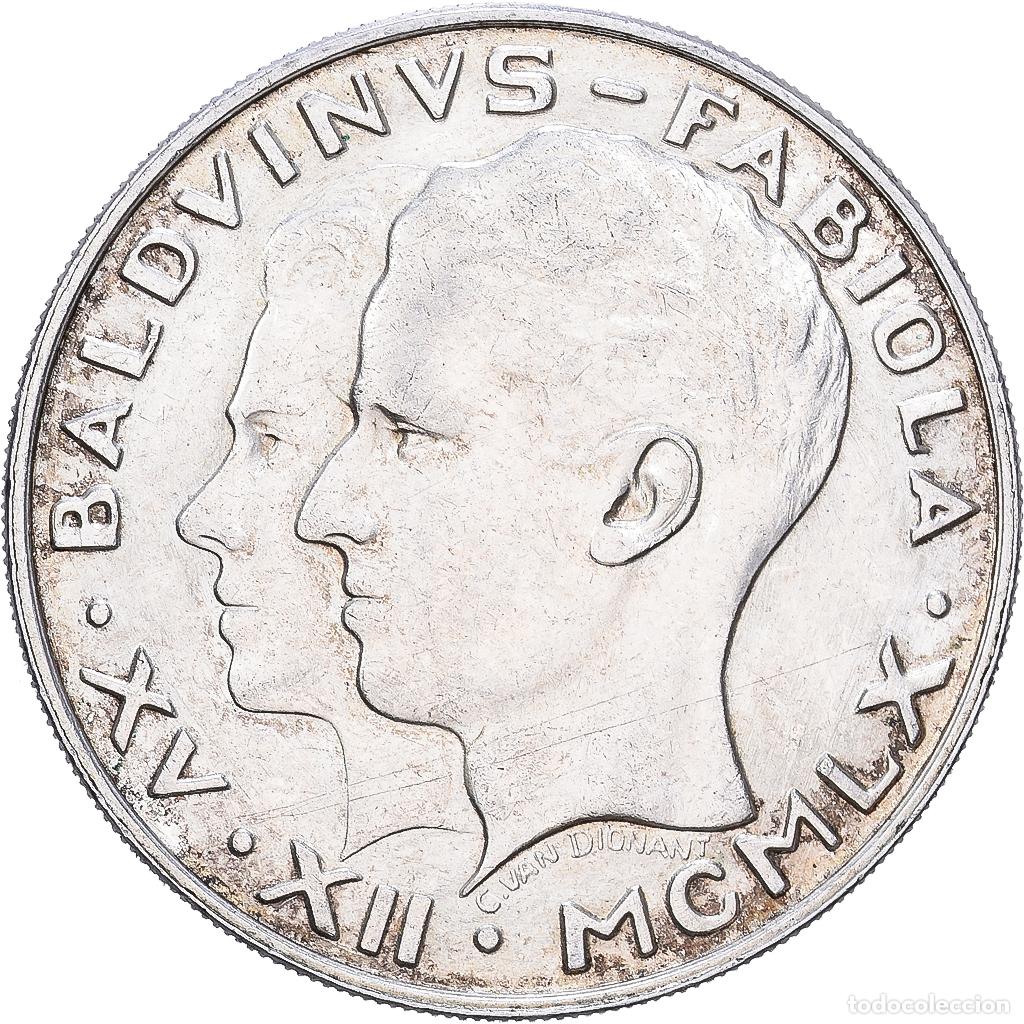Monedas antiguas de Europa: [#1252348] B&eacute;lgica, Baudouin I, 50 Francs, Mariage Royal, 1960, Brussels, Plata, MBC