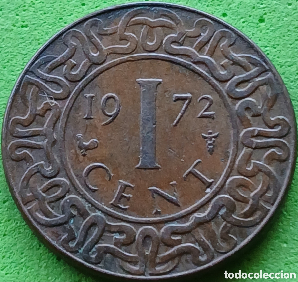 Monedas antiguas de Europa: Surinam 1 cent 1972 km#11