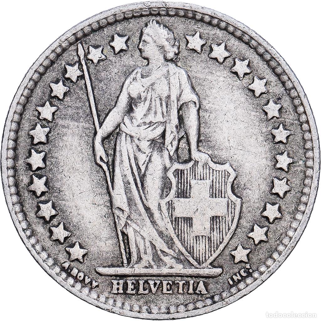 Monedas antiguas de Europa: [#1252358] Suiza, Demi Franc, 1944, Bern, Plata, BC+