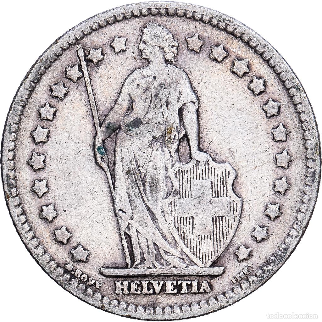 Monedas antiguas de Europa: [#1252359] Suiza, 1 Franc, 1921, Bern, Plata, BC+