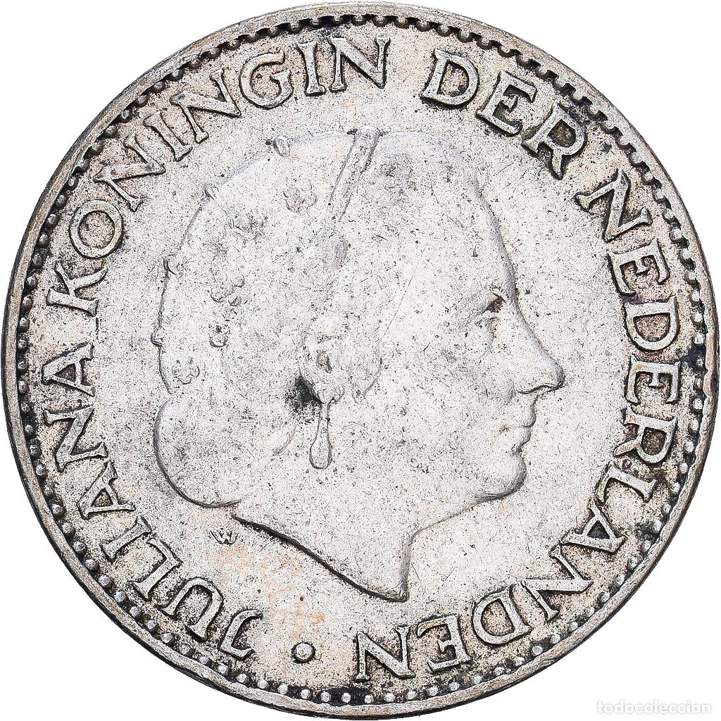 Monedas antiguas de Europa: [#1252365] Pa&iacute;ses Bajos, 1 Gulden, 1955, Utrecht, Plata, BC+