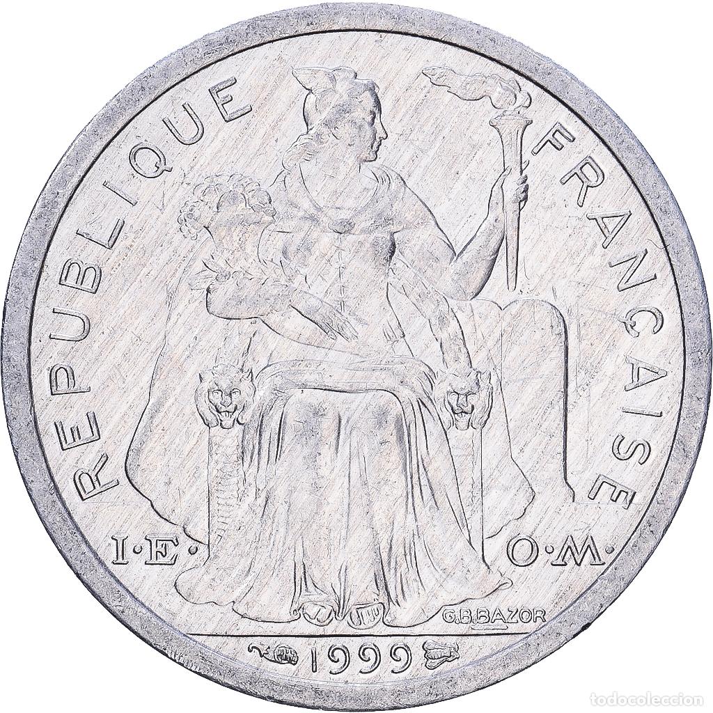 Monedas antiguas de Europa: [#1252398] Polinesia francesa, 1 Franc, 1999, Paris, Aluminio, BC