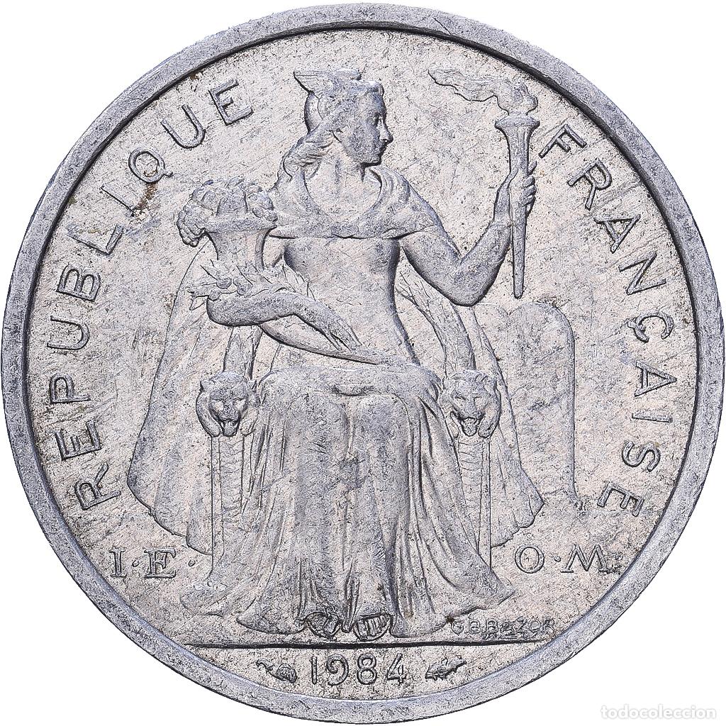 Monedas antiguas de Europa: [#1252405] Polinesia francesa, 2 Francs, 1984, Paris, Aluminio, BC