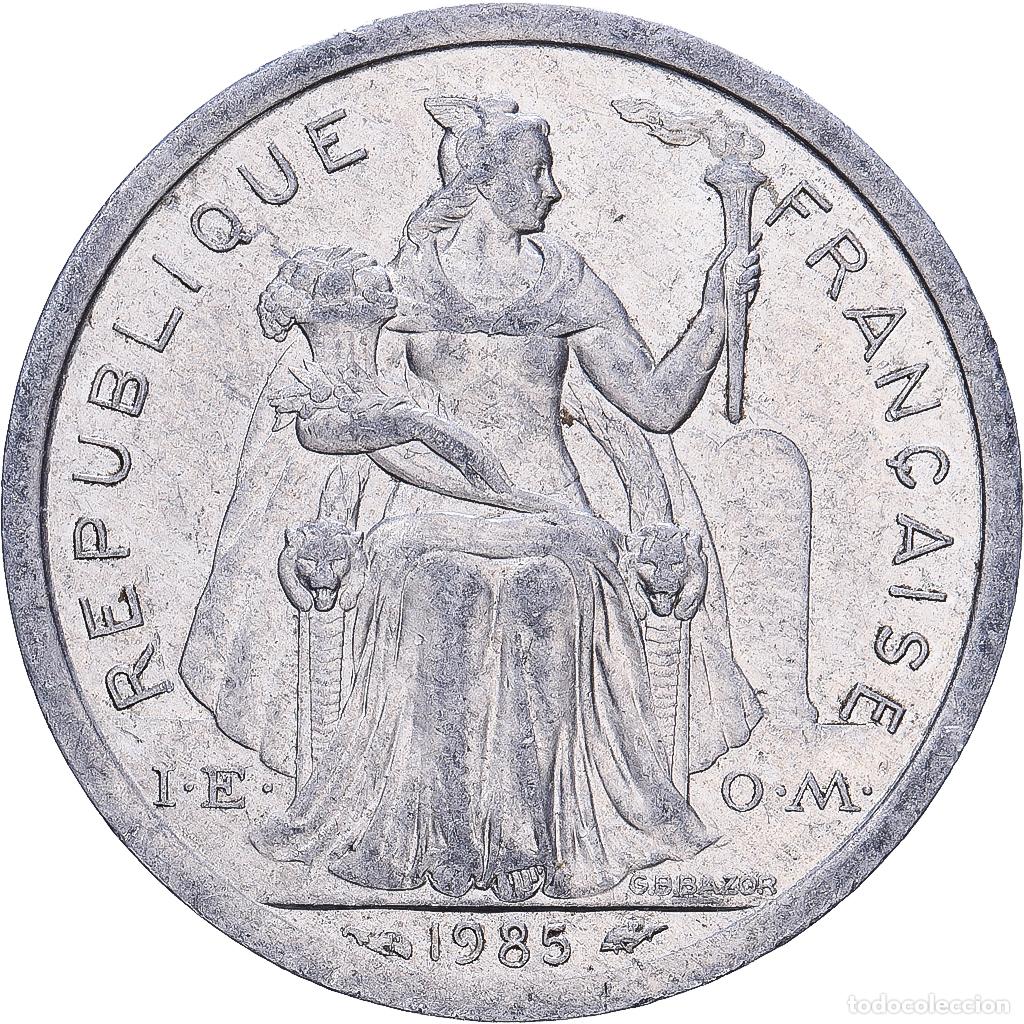 Monedas antiguas de Europa: [#1252401] Polinesia francesa, 1 Franc, 1985, Paris, Aluminio, BC