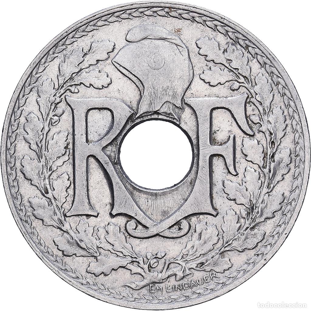 Monedas antiguas de Europa: [#1252428] Francia, 25 Centimes, Lindauer, 1915, Paris, N&iacute;quel, BC+