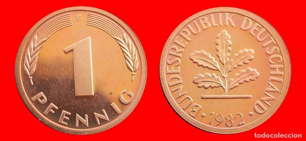 Monedas antiguas de Europa: 1 PFENNIG 1982-F PROOF BRD ALEMANIA-154821