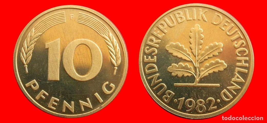 Monedas antiguas de Europa: 10 PFENNIG 1982-F PROOF BRD ALEMANIA-154828