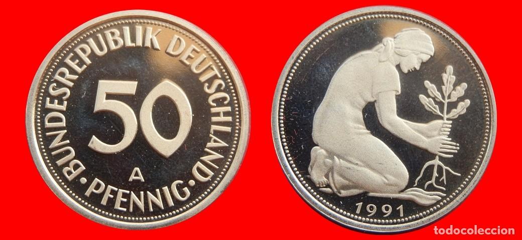 Monedas antiguas de Europa: 50 PFENNIG 1991-A PROOF BRD ALEMANIA-154833