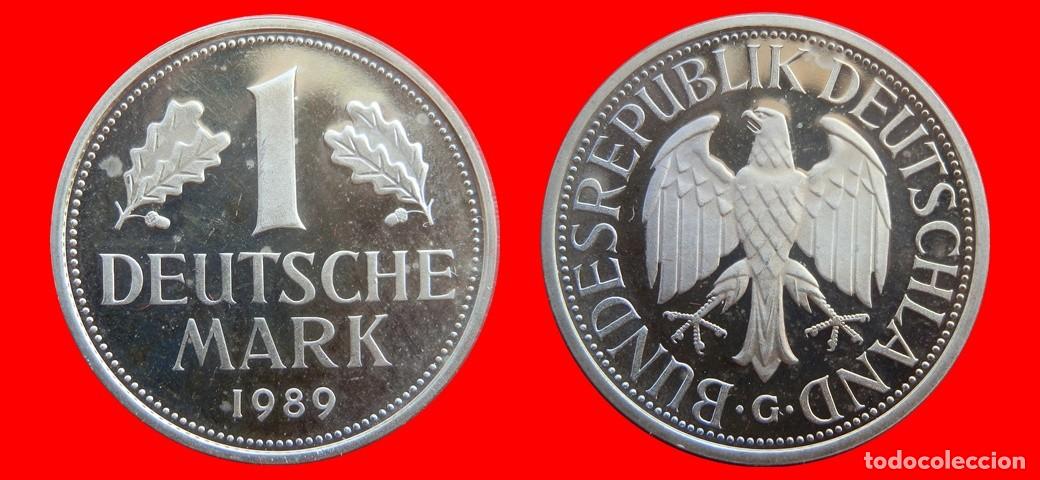 Monedas antiguas de Europa: 1 MARCO 1989-G PROOF BRD ALEMANIA-154837