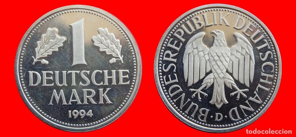 Old Coins of Europe: 1 MARCO 1994-D PROOF BRD ALEMANIA-154839