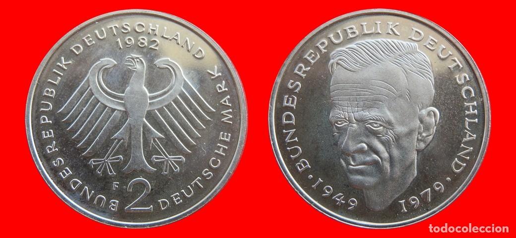 Monedas antiguas de Europa: 2 MARCOS 1982-F KURT SCHUMACHER PROOF BRD ALEMANIA-154843