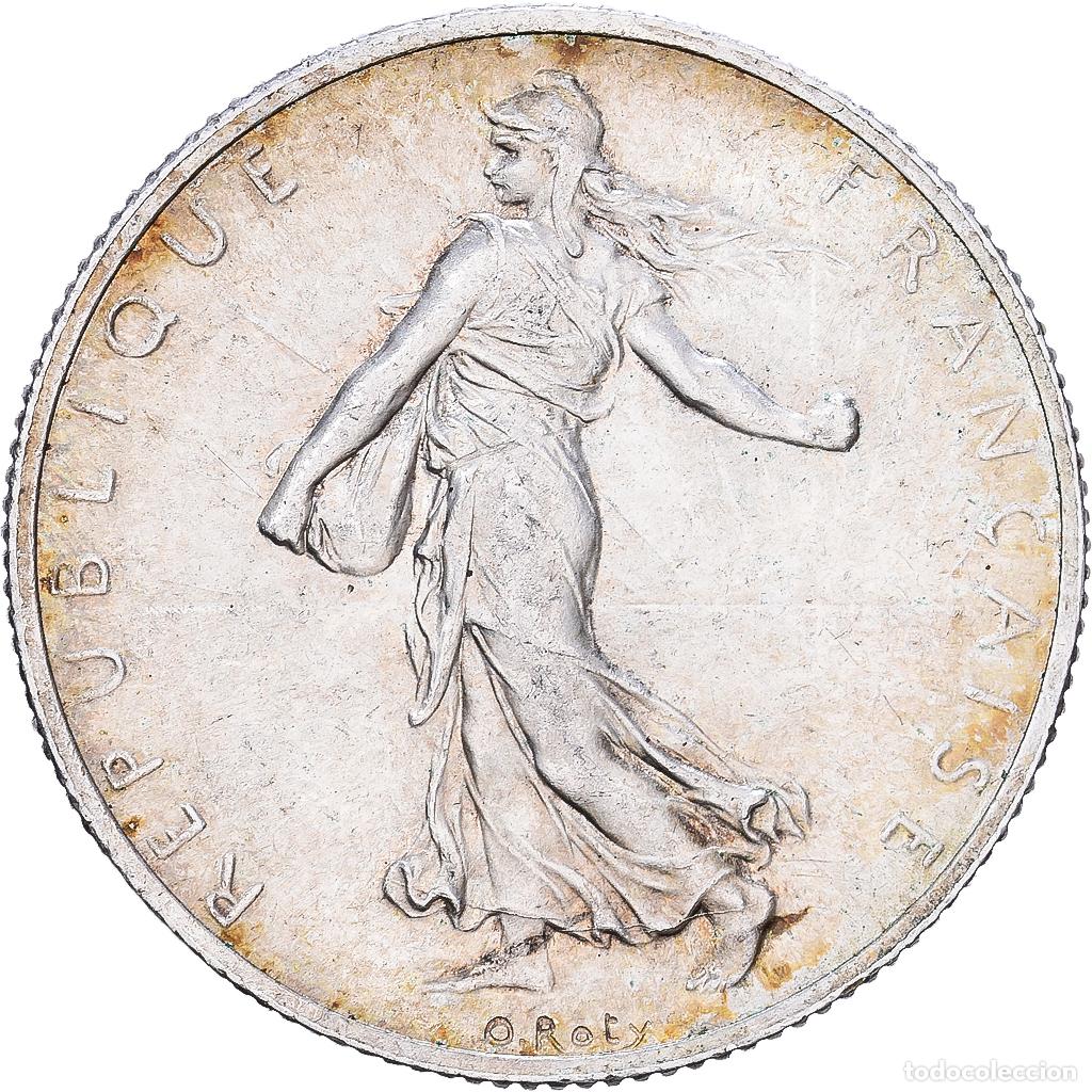 Monedas antiguas de Europa: [#1252417] Francia, 2 Francs, Semeuse, 1918, Paris, Plata, BC