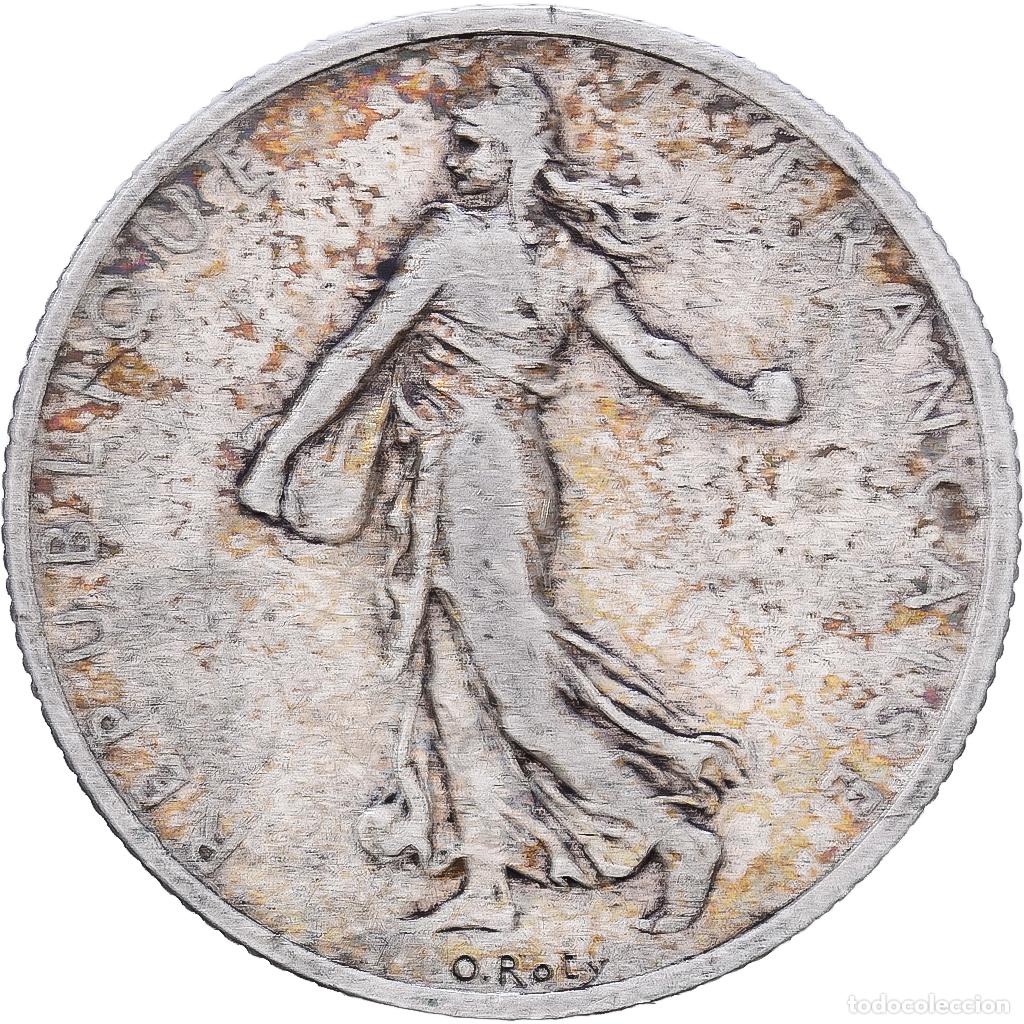 Monedas antiguas de Europa: [#1252419] Francia, 2 Francs, Semeuse, 1905, Paris, Plata, VG10