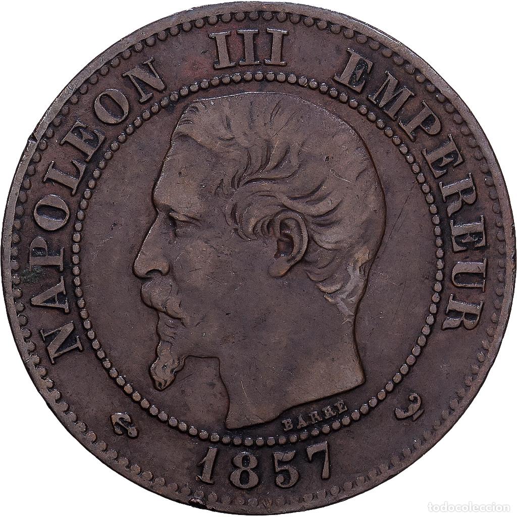 Monedas antiguas de Europa: [#1252438] Francia, 2 Centimes, 1857, Lille, Bronce, RC