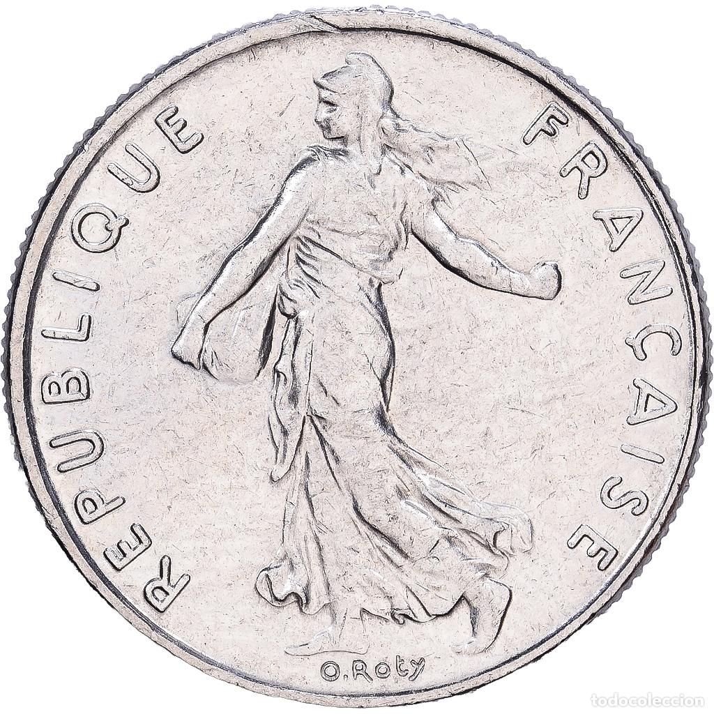 Monedas antiguas de Europa: [#1252447] Francia, 1/2 Franc, 1989, Paris, N&iacute;quel, MBC