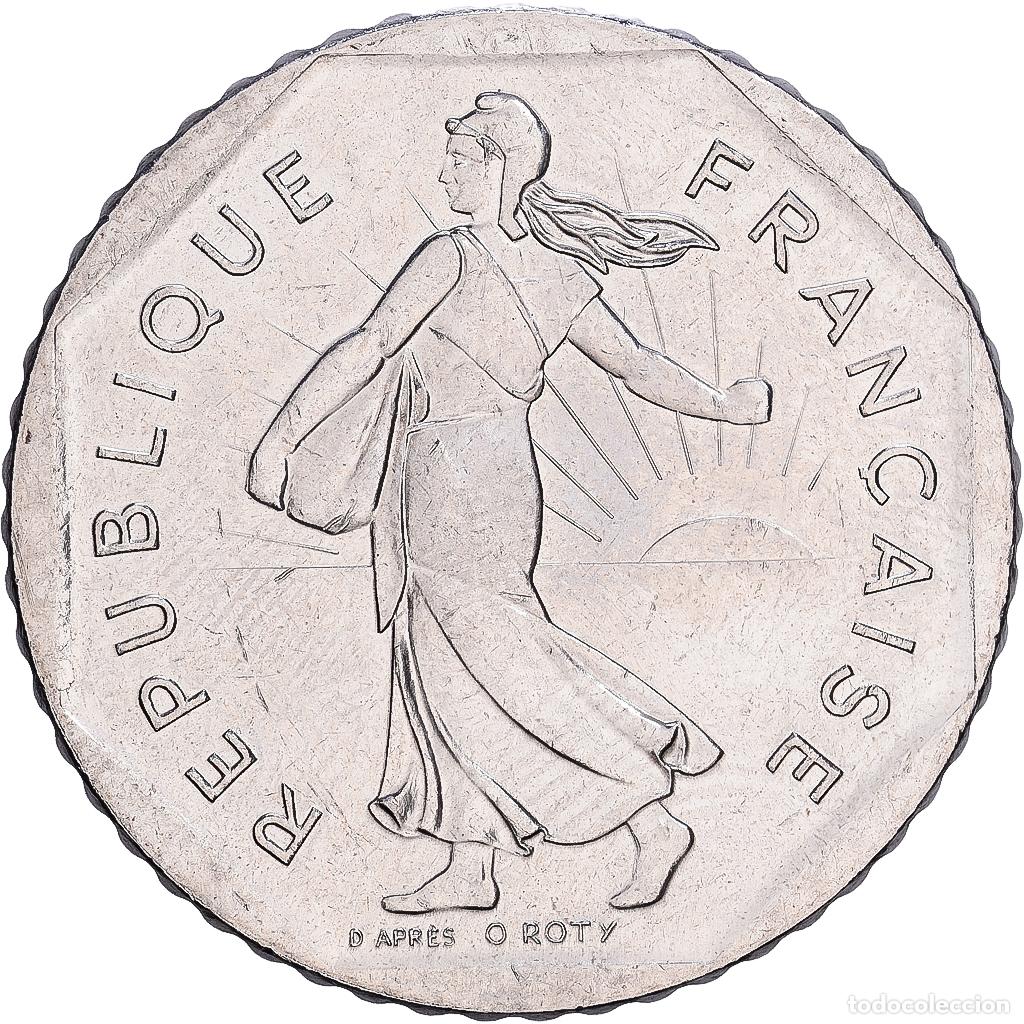 Monedas antiguas de Europa: [#1252455] Francia, 2 Francs, 1992, Paris, N&iacute;quel, MBC