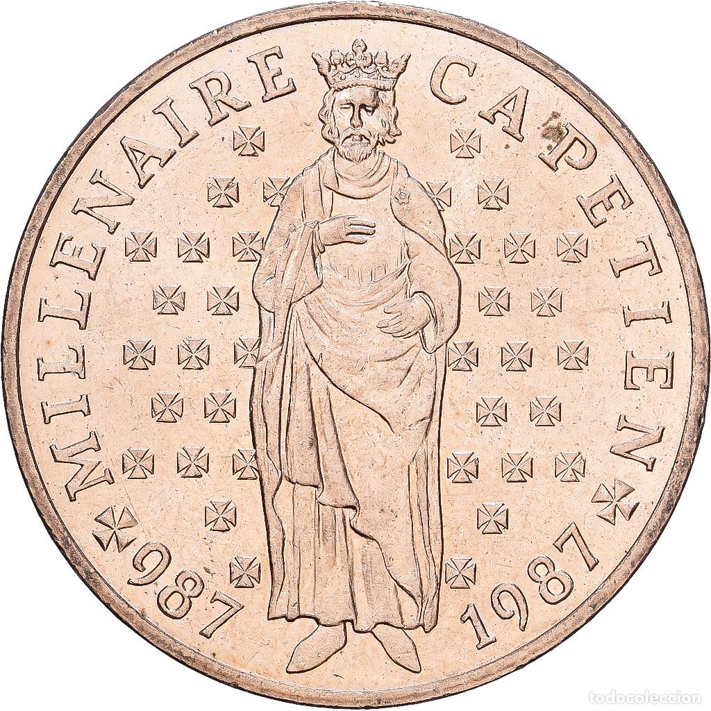 Monedas antiguas de Europa: [#1252460] Francia, 10 Francs, Capetian Millennium, 1987, Paris, Cupro-aluminium-nickel