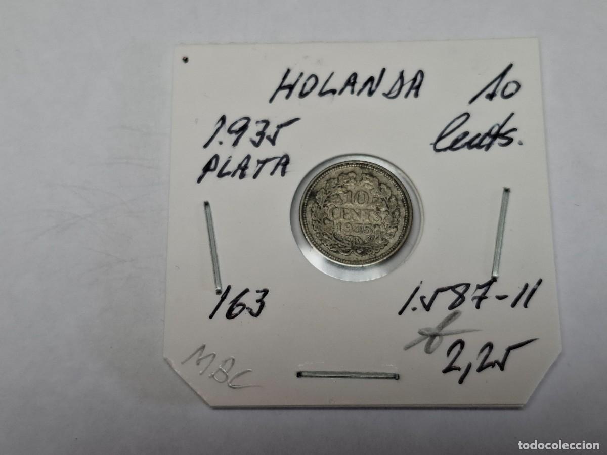 Monedas antiguas de Europa: 10 CENTIMOS de PLATA de 1935 KM 163 HOLANDA en MBC