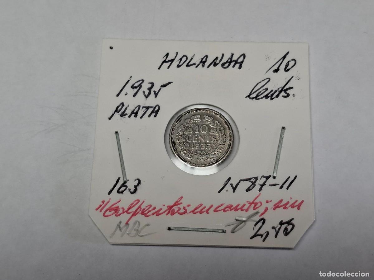 Monedas antiguas de Europa: 10 CENTIMOS de PLATA de 1935 KM 163 HOLANDA en MBC