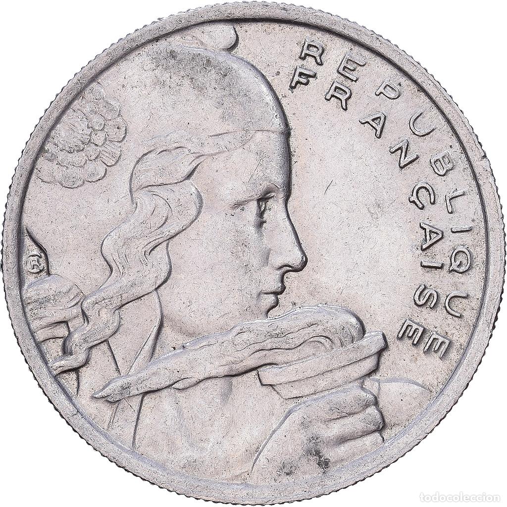Monedas antiguas de Europa: [#1252464] Francia, 100 Francs, 1956, Beaumont - Le Roger, Cupronickel, BC+