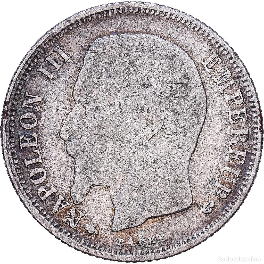 Monedas antiguas de Europa: [#1252463] Francia, 1 Franc, 1857, Paris, Plata, BC