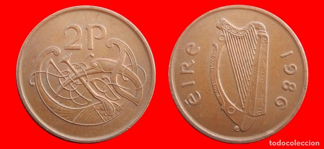 Monedas antiguas de Europa: 2 PENIQUES PENCE 1986 IRLANDA-154856