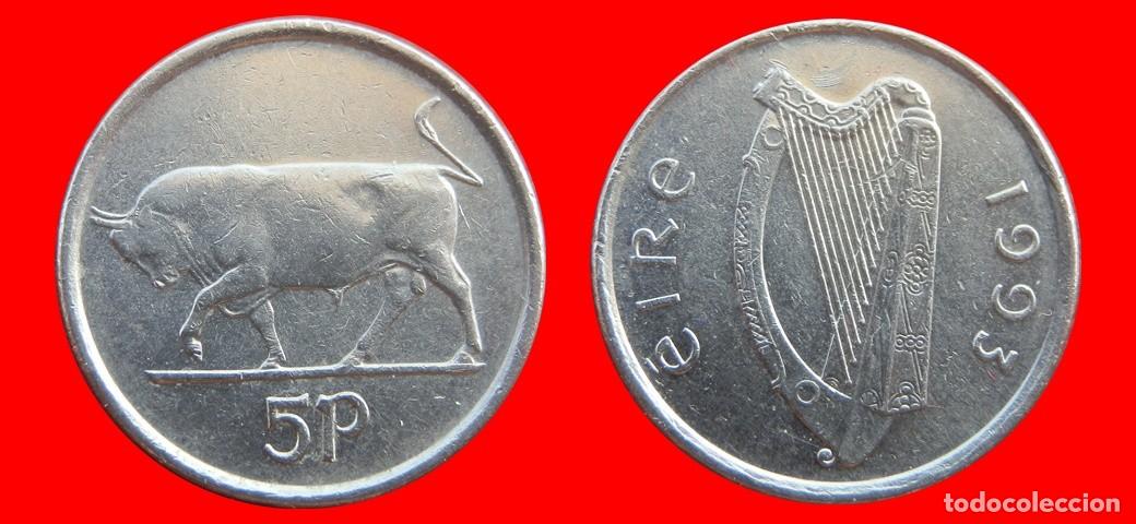Monedas antiguas de Europa: 5 PENIQUES PENCE 1993 IRLANDA-154860