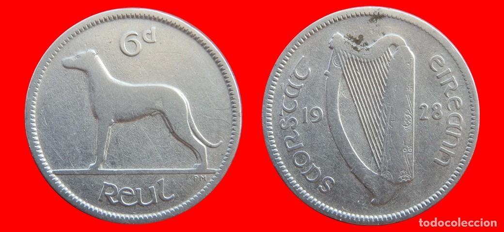 Monedas antiguas de Europa: 6 PENIQUES PENCE 1928 IRLANDA-154861